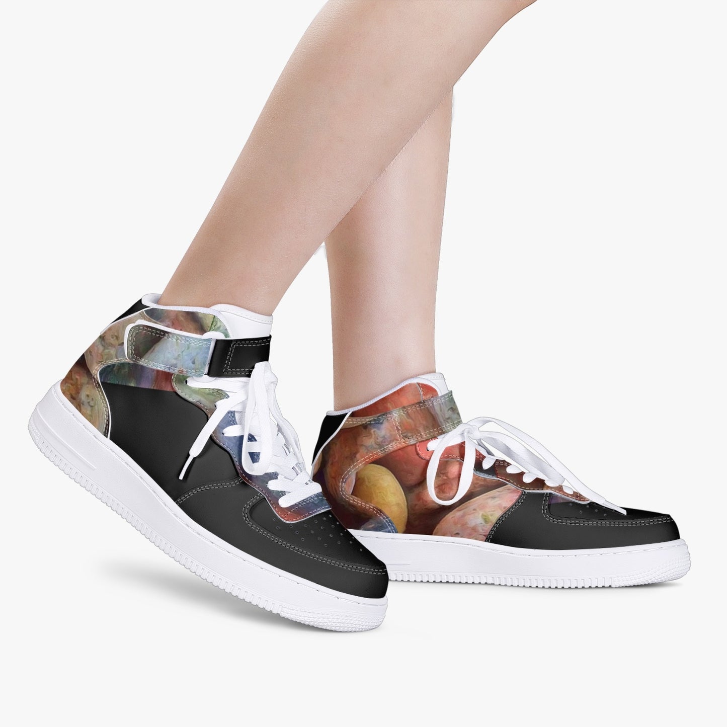 284. AF1 High-Top Leather Sports Sneakers