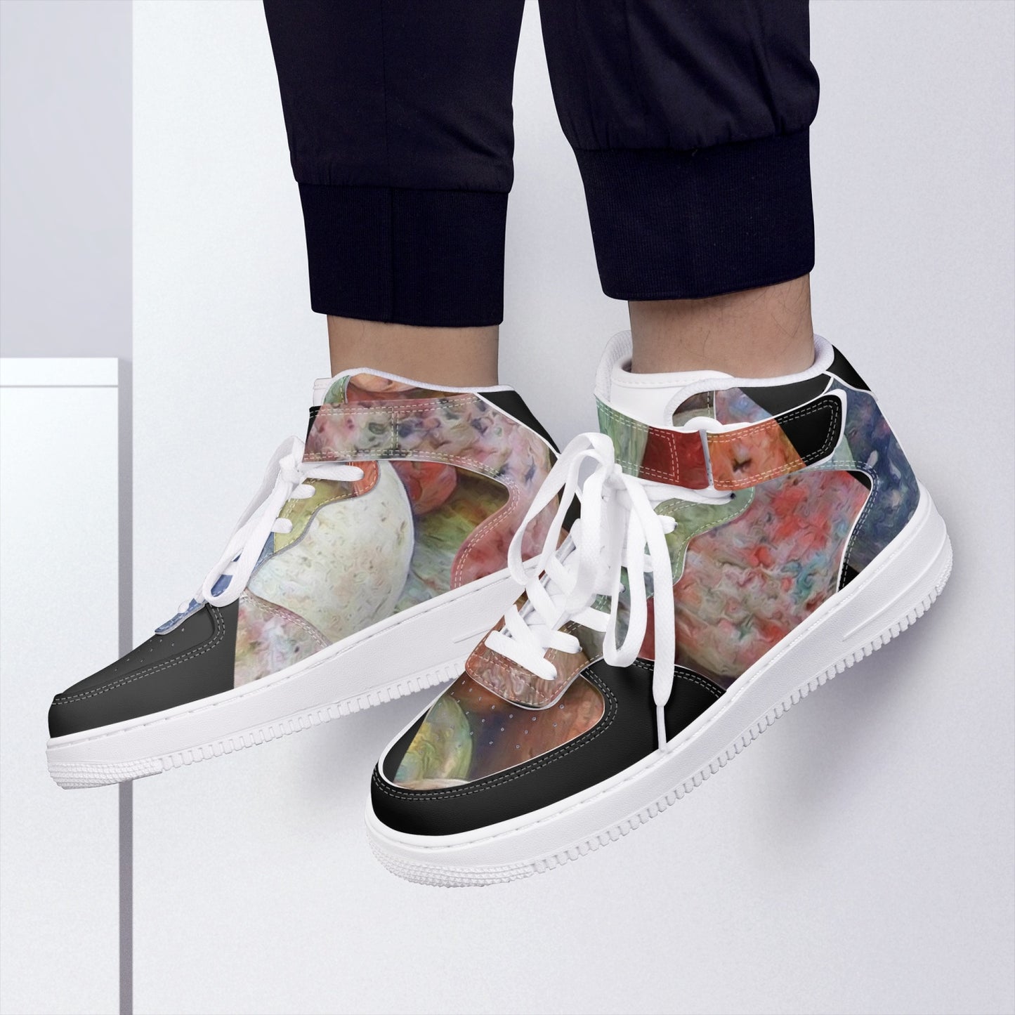 284. AF1 High-Top Leather Sports Sneakers
